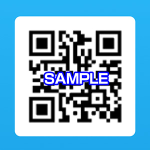 受付ユニットにQRコードをかざす